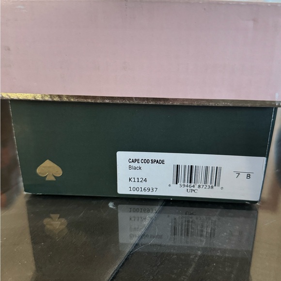 Kate Spade Women’s Cape Cod Spade Loafers in black leather Size 7 - Picture 4 of 5